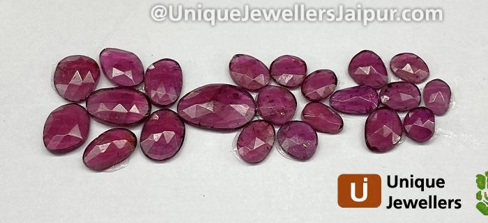 Rhodolite Garnet Rose Cut Slices