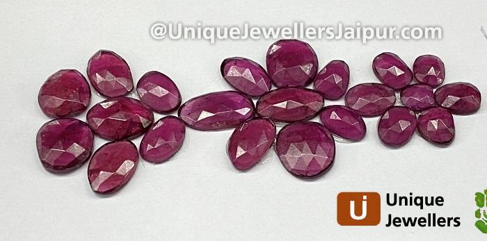 Rhodolite Garnet Rose Cut Slices