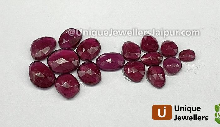 Rhodolite Garnet Rose Cut Slices