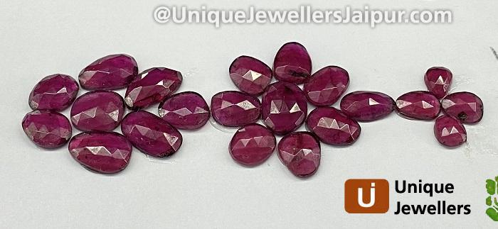 Rhodolite Garnet Rose Cut Slices