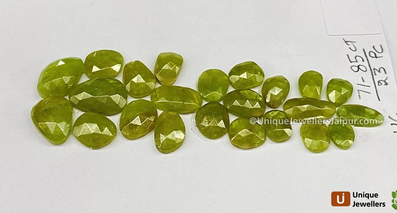 Sphene Rose Cut Slices