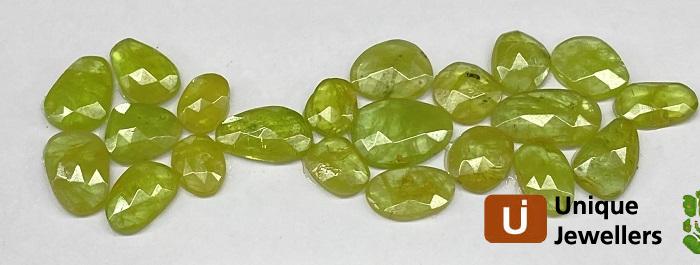 Sphene Rose Cut Slices