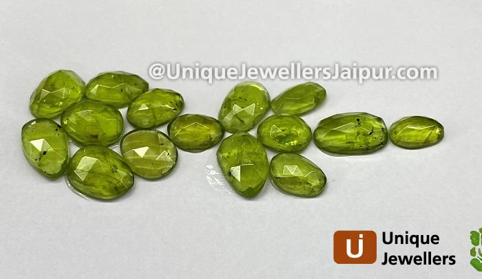 Peridot Rose Cut Slices