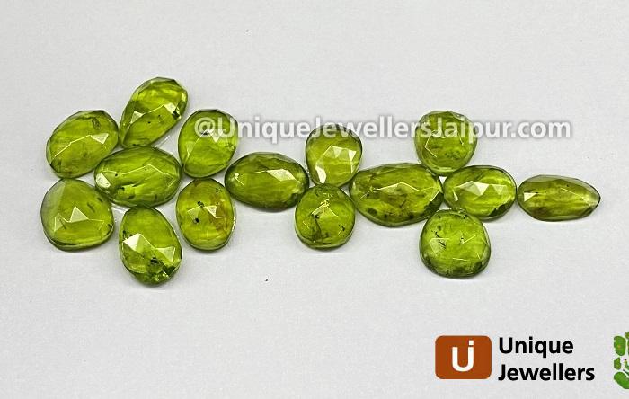 Peridot Rose Cut Slices