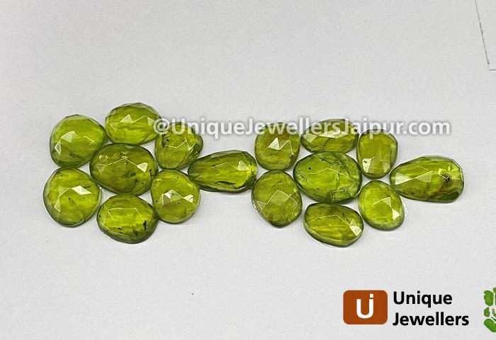 Peridot Rose Cut Slices