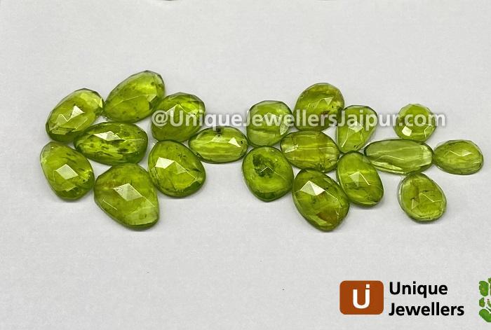 Peridot Rose Cut Slices