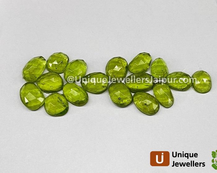 Peridot Rose Cut Slices