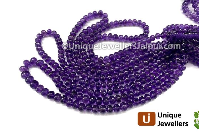 Amethyst Far Smooth Roundelle Beads