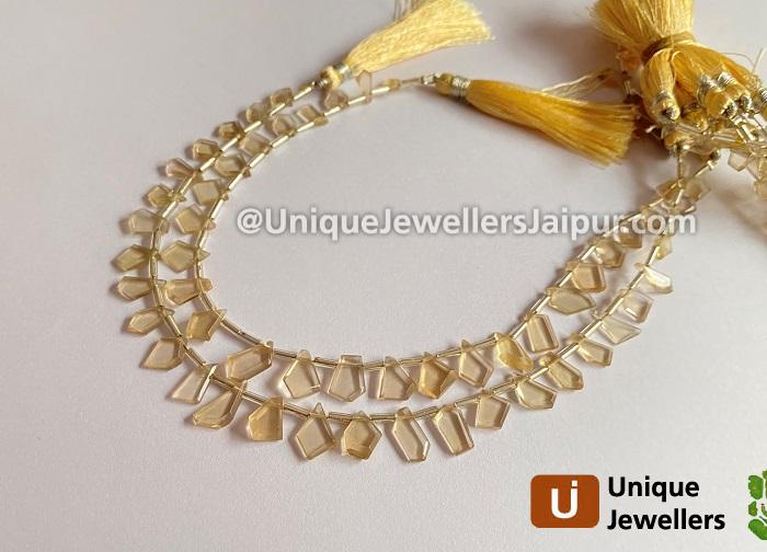 Champagne Citrine Cut Stone Fancy Beads