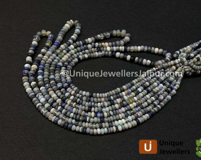 Australian Opal Smooth Roundelle Beads