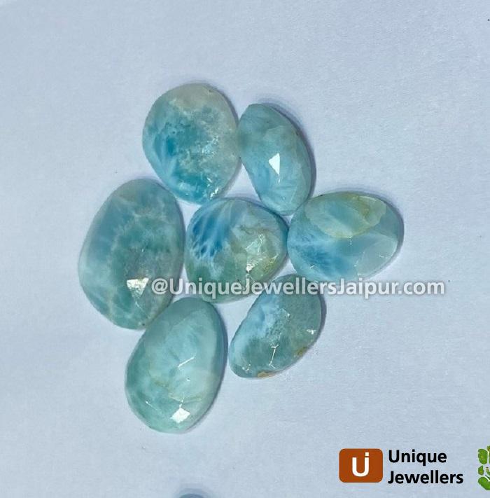 Larimar Rose Cut Slices