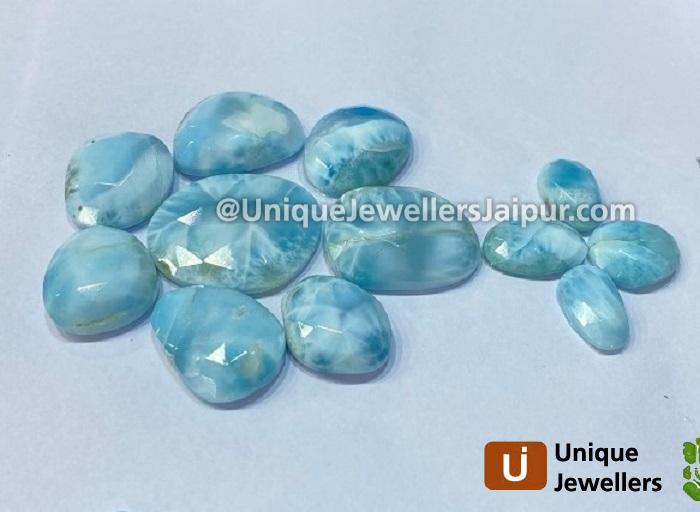 Larimar Rose Cut Slices