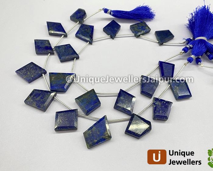 Lapis Faceted Flat Table Cut Fancy Beads