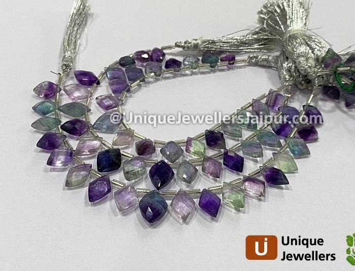 Fluorite Faceted Kite Beads