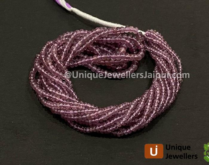 Purple Spinel Smooth Roundelle Beads