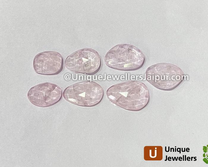 Pink Morganite Rose Cut Slices