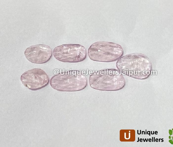 Pink Morganite Rose Cut Slices