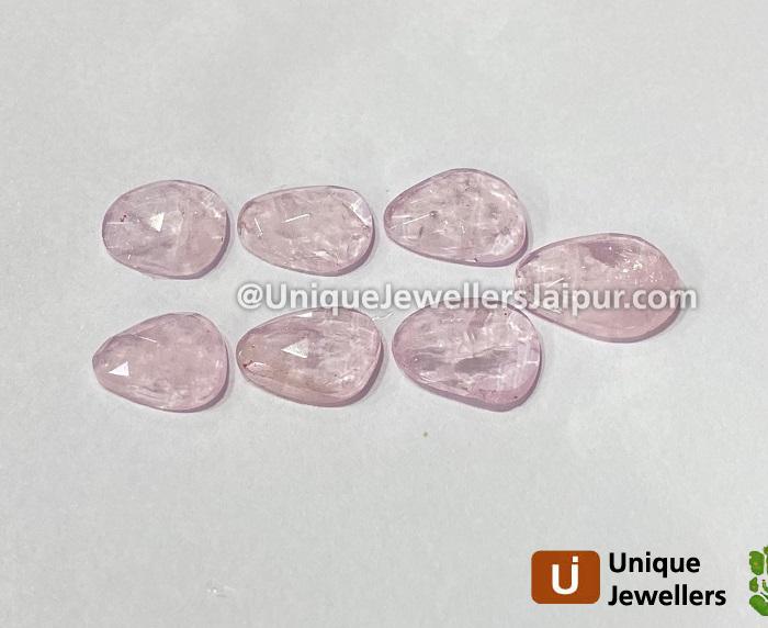 Pink Morganite Rose Cut Slices