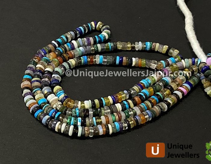 Multi Stone Smooth Tyre Beads