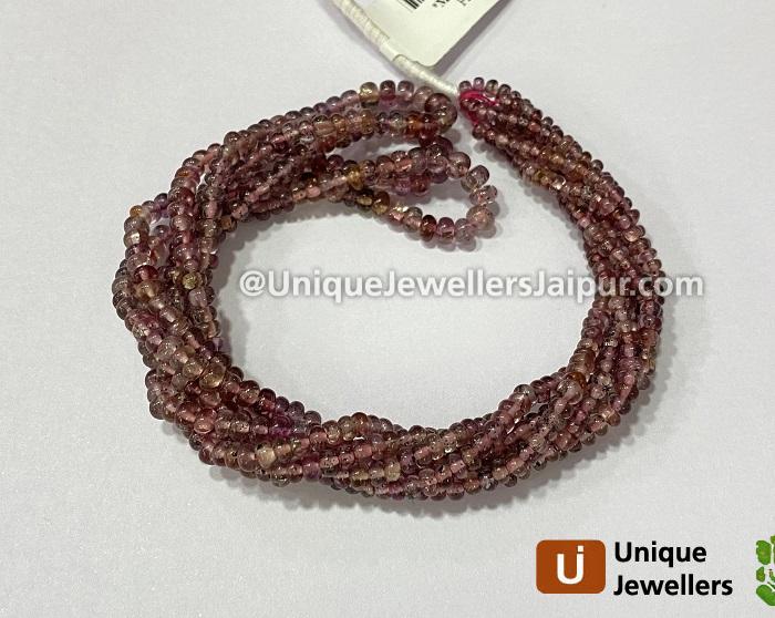 Malaya Garnet Smooth Roundelle Beads