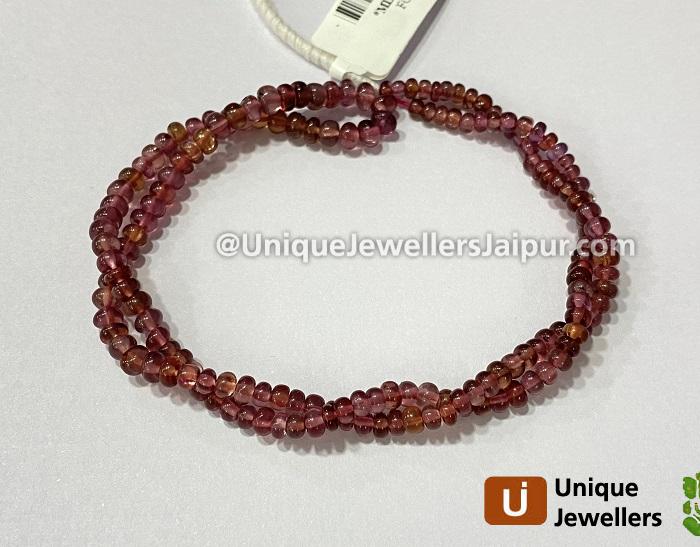 Malaya Garnet Smooth Roundelle Beads