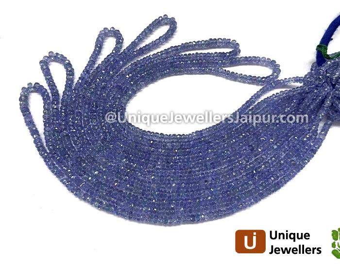 Tanzanite Faceted Roundelle Beads