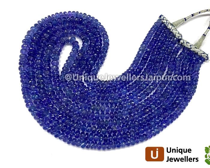 Tanzanite Faceted Roundelle Beads