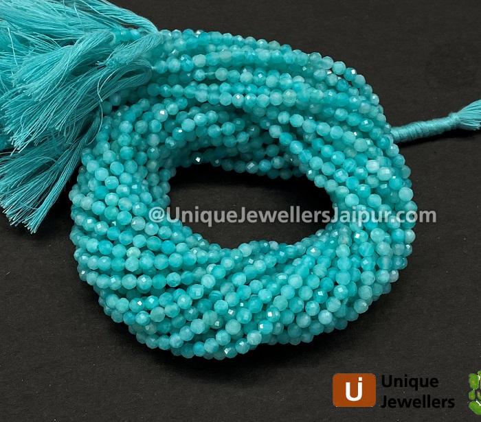 Amazonite Faceted Roundelle Beads