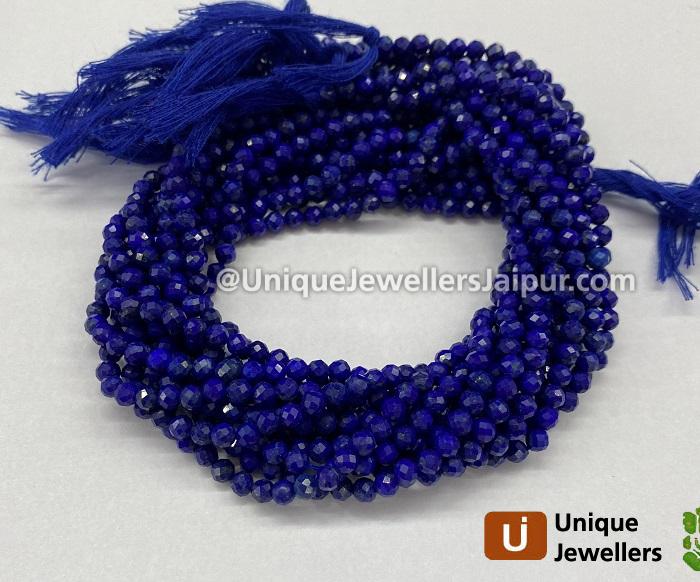 Lapis Faceted Roundelle Beads