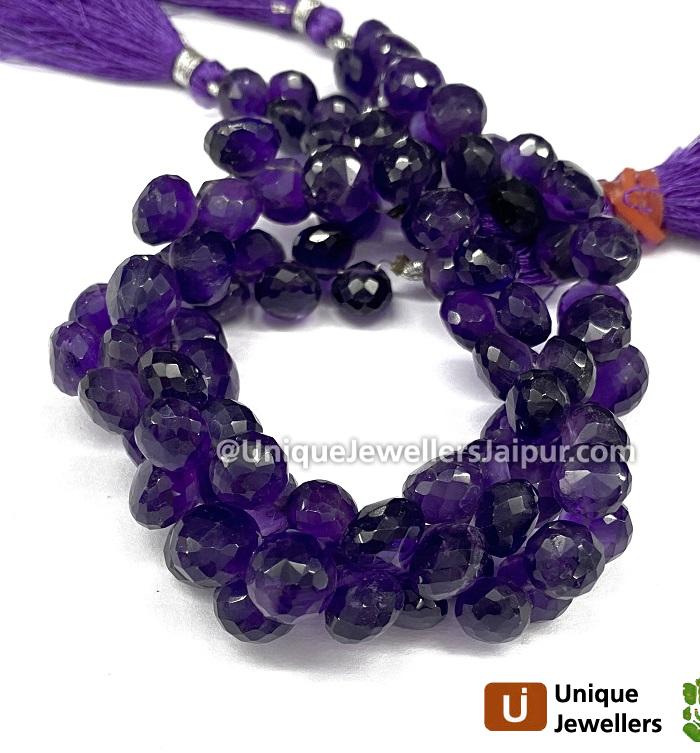 Amethyst Faceted Onion Beads