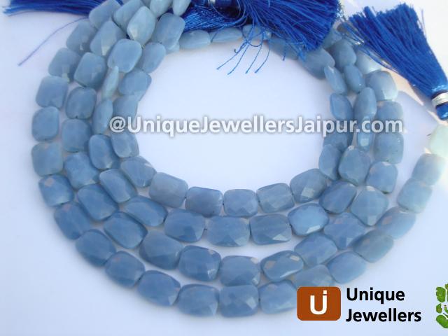 Blue Opal Faceted Chicklet Beads