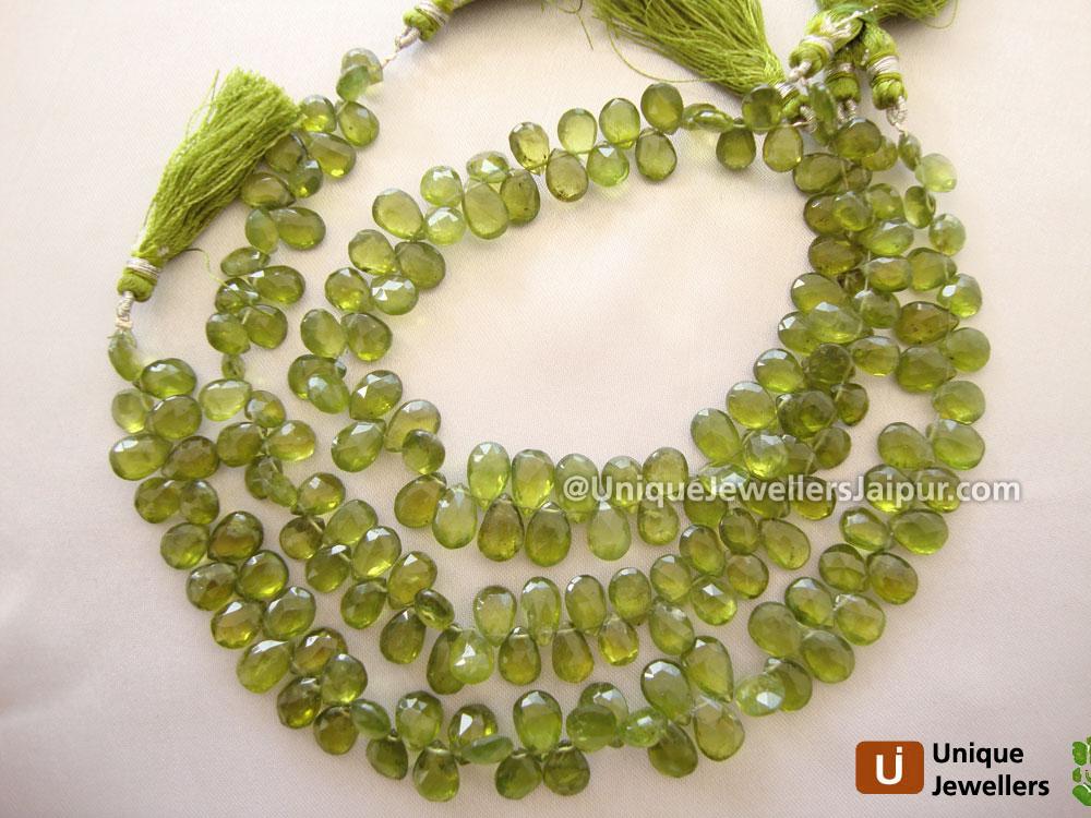 Idocrase Briollete Pear Beads