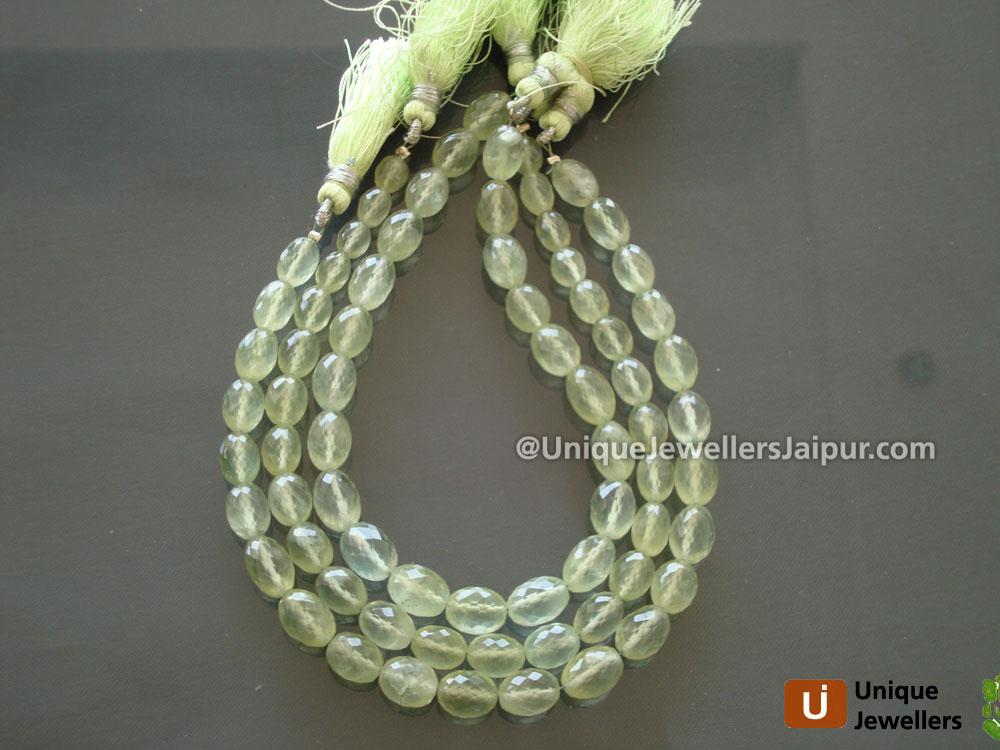 Prenite Faceted Drum Beads