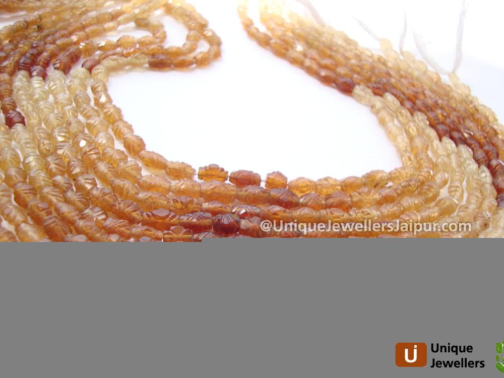 Haesonite Cut Carved Oval Beads