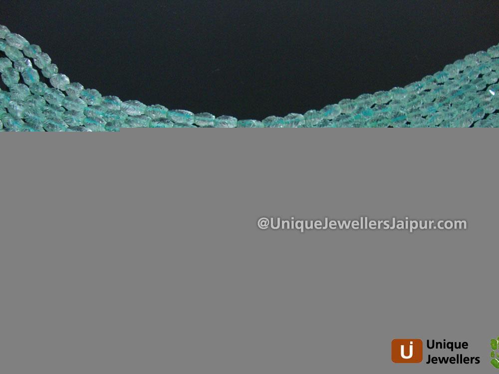 Crystal Dyed BT Cut Carved Oval Beads