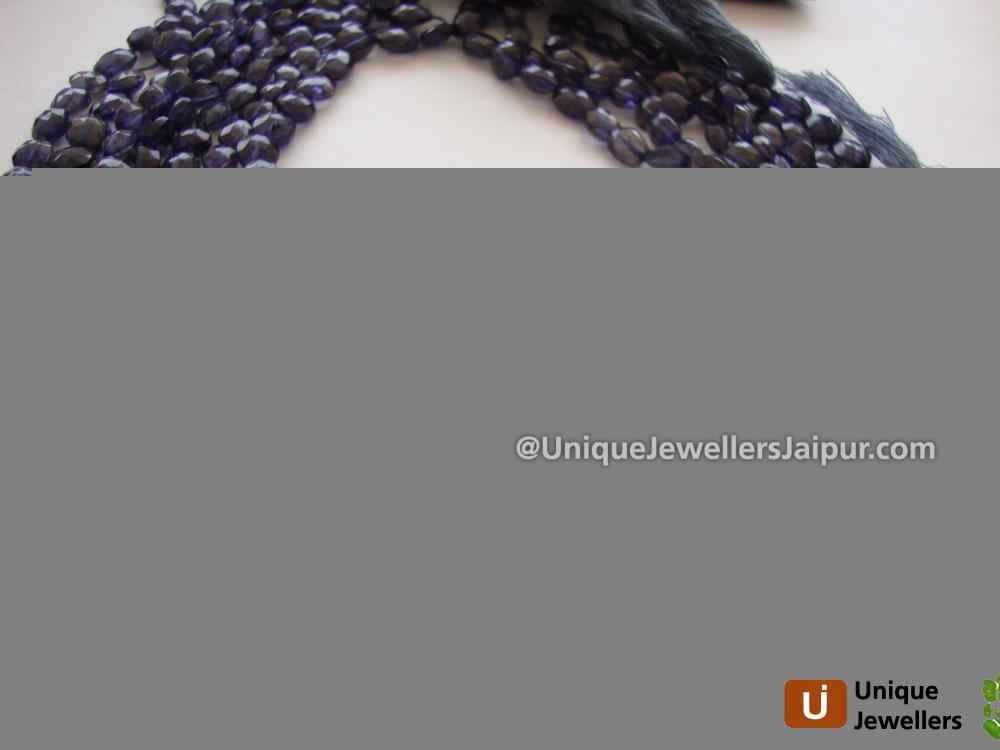 Iolite Faceted Oval Beads