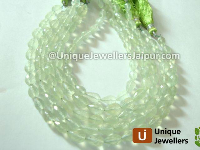 Prenite Faceted Drop Beads