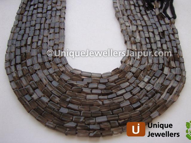 Smokey Plain Square Beads