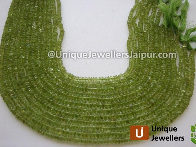 Peridot Plain Button Beads