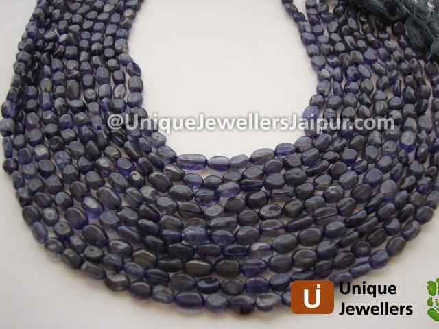 Iolite Plain Oval Beads