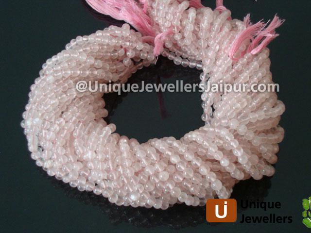 Rose Quartz Plain Round Beads