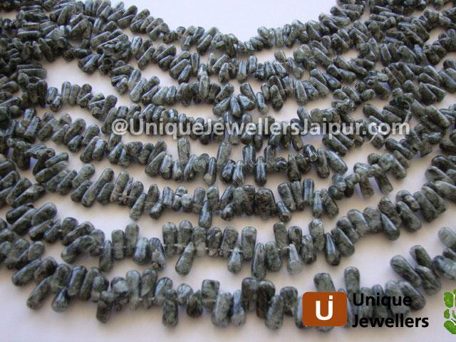 Rutail Quartz Plain Drop Beads