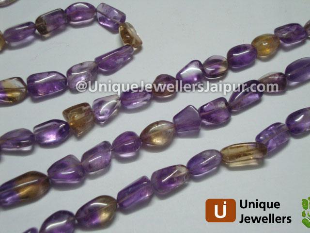 Ametrine Plain Nugget Beads