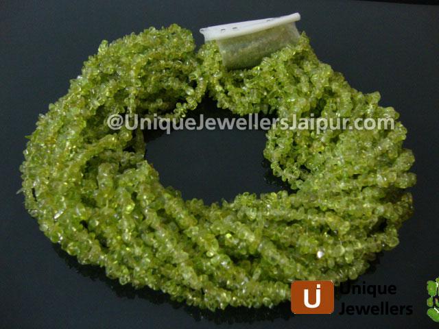 Peridot Uncut Chips Beads