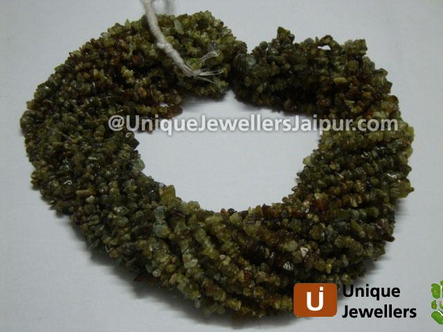 Grossular Garnet Uncut Chips Beads