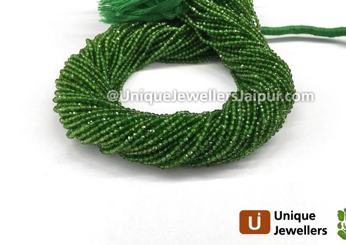 Chrome Diopside Micro Cut Round Beads