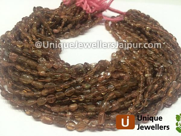 Pink Andalusite Smooth Oval Beads
