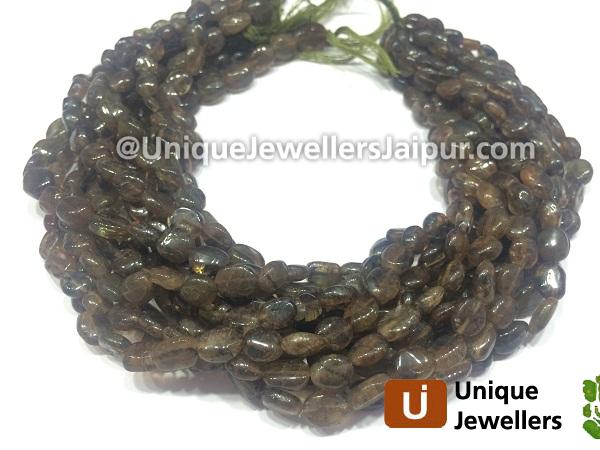 Brown Andalusite Smooth Oval Beads