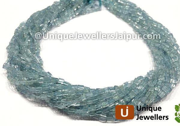 Aquamarine Smooth Square Beads