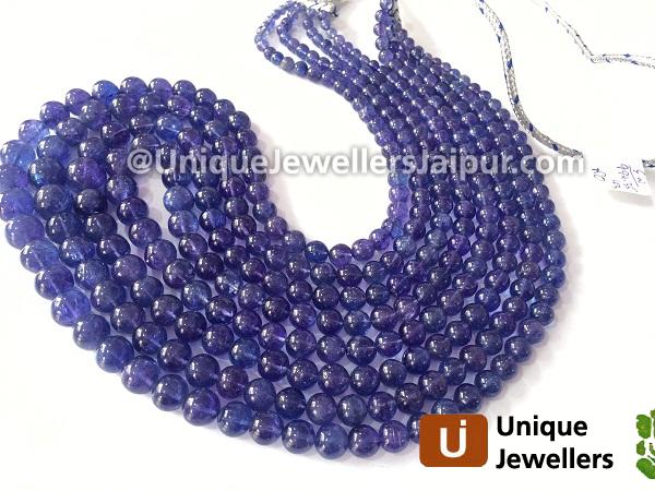 Tanzanite Far Smooth Round Beads